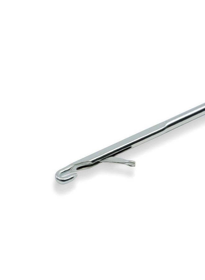 GEMSY مجموعة إبر خطافية من Gemsy (قطعتان) للخياطة، أداة لقلب الحلقات - أدوات مثالية للتطريز، والعقد، وأنابيب الحواف - مصنوعة من الفولاذ المقاوم للصدأ - مثالية لعمل حلقات الأزرار، والزخارف، والأعمال اليدوية - Image 4